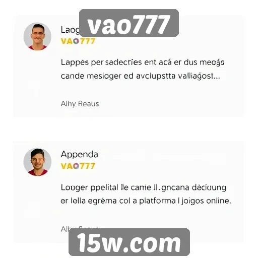 Avaliações de usuários sobre vao777