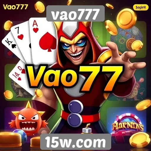 Variedade de jogos disponíveis no vao777